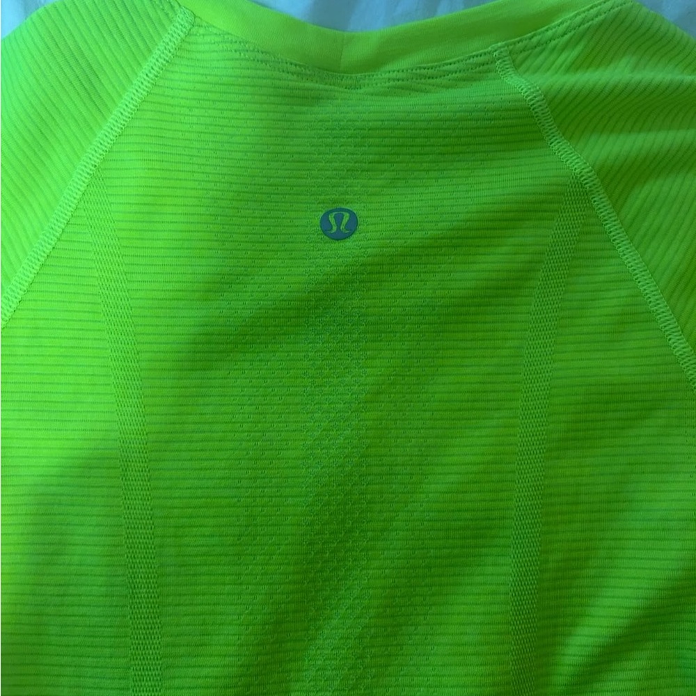 Lululemon Neon Green Athletic Top
